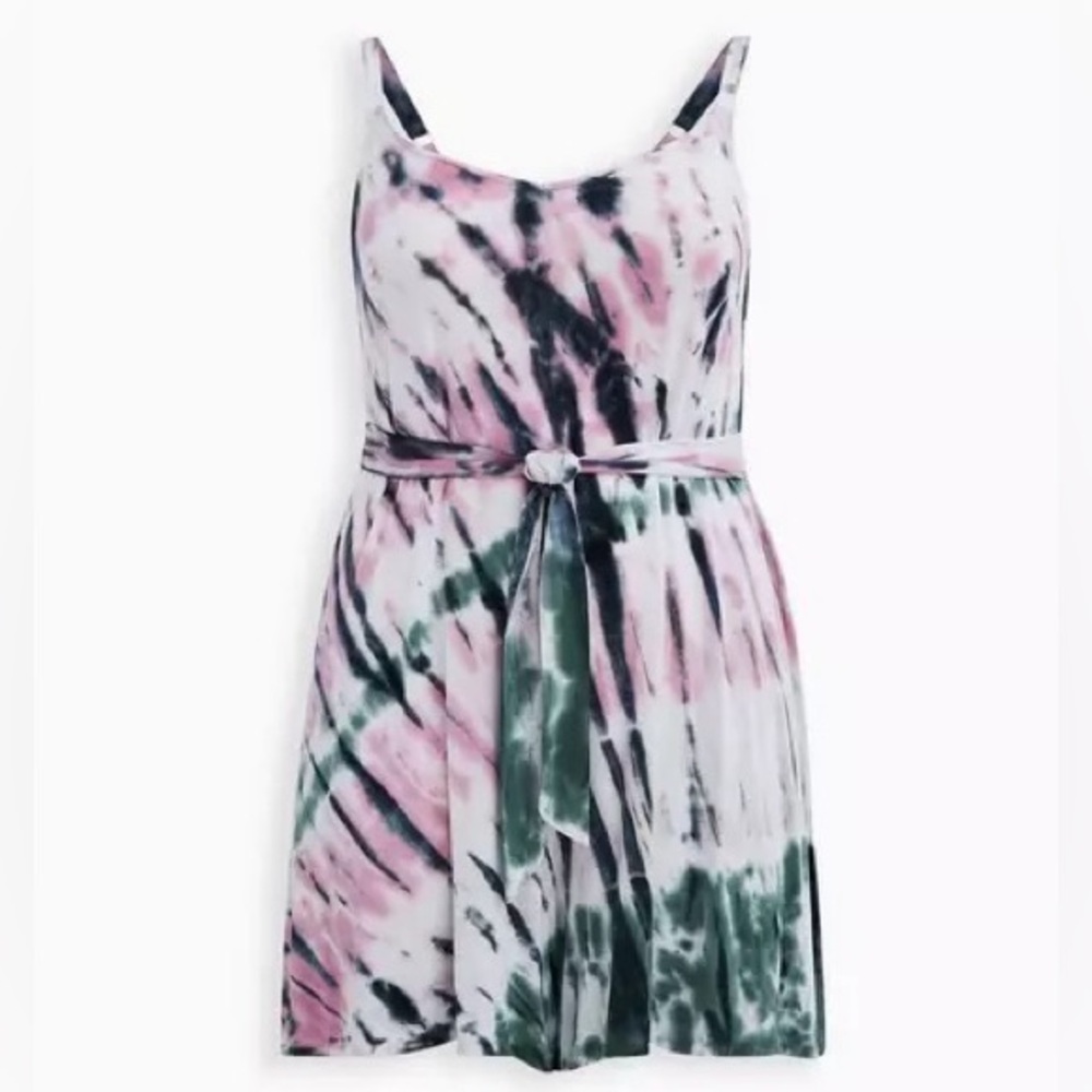 NWT Torrid Supersoft Multi Tie-Dye Romper - Torrids Size 4 (26, 4X)